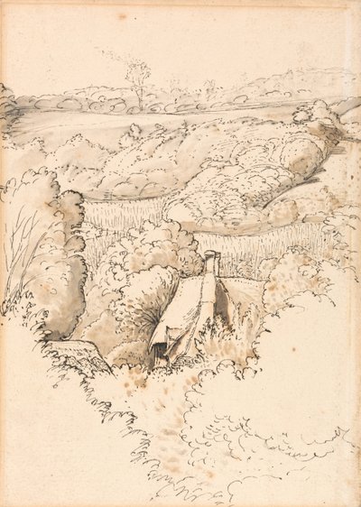 A Cottage among Trees, Shoreham by Samuel Palmer